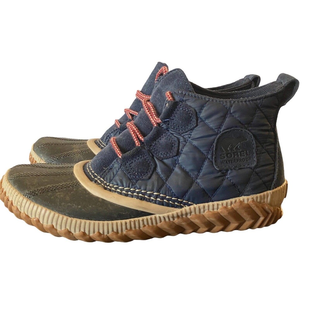 Sorel OUT 'N ABOUT PLUS Boot Women's US 8 Blue Quilted NL3152-464 Waterproof